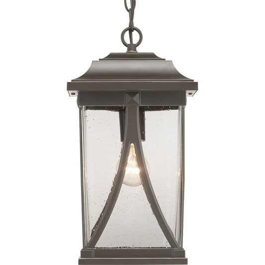 Progress Lighting Abbott 1-Light Hanging Lantern, Seeded