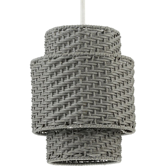 Progress Lighting Manteo 1 Lt Global Pendant, White/Rattan Etched - P550084-151