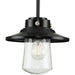 Progress Lighting Tremont 1 Light Mini-Pendant, Black/Clear Seeded - P550093-031