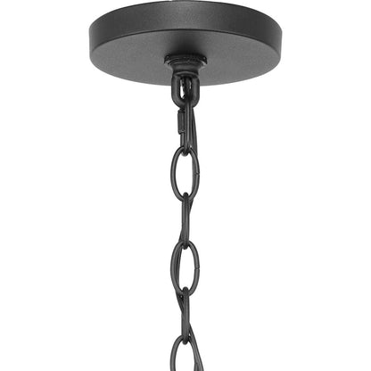 4 Light Outdoor Pendant, Black