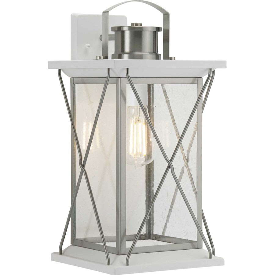 Progress Lighting Barlowe Steel Outdoor Large Wall Lantern, Seeded - P560158-135