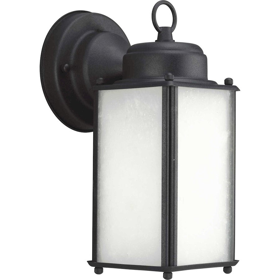 Progress Lighting Roman Coach Black Outdoor 10" Wall, Etched Seeded - P5985-31MD