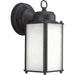 Progress Lighting Roman Coach Black Outdoor 10" Wall, Etched Seeded - P5985-31MD