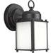Progress Lighting Roman Coach Black Outdoor 6" Wall, Etched Seeded - P5986-31MD