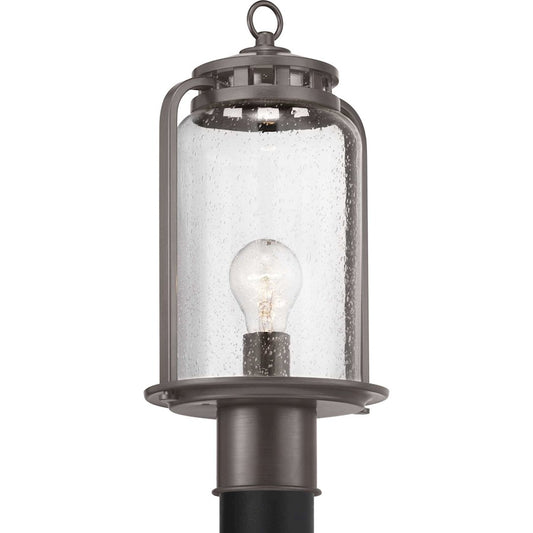 Progress Lighting Botta Bronze 1-Light Outdoor Post Lantern, Seeded - P6436-20