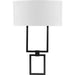 Progress Lighting LED Shaded Black 1-Light Square Sconce, Linen - P710054-031-30