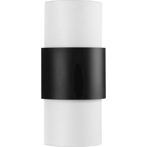 Progress Lighting Silva 2-light Wall Sconce, Black White Linen - P710119-31M