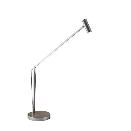 OPEN BOX ITEM: Adesso ADS360 Crane LED Desk Lamp, Brushed Steel - ADAD9100-22