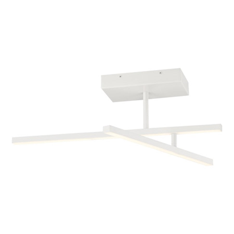 OPEN BOX ITEM: Access Duo 1 Lt 26" LED Semi-Flush, White - AL63077LEDD-MWH-ACR