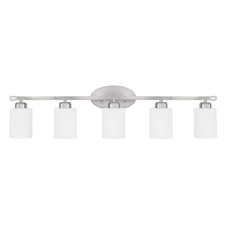 OPEN BOX ITEM: HomePlace by Capital Dixon 5 Light Vanity, Nickel - 115251BN-338