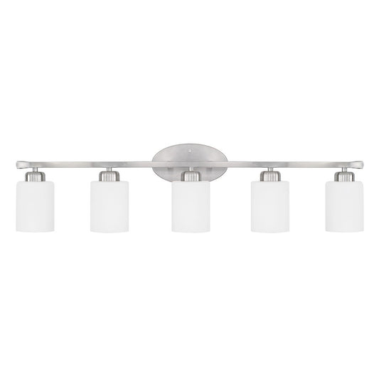 OPEN BOX ITEM: HomePlace by Capital Dixon 5 Light Vanity, Nickel - 115251BN-338