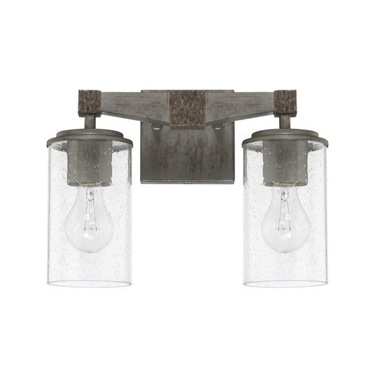 OPEN BOX ITEM: Capital Lighting Zac 2 Light Vanity, Urban Grey - CL125921UG-435