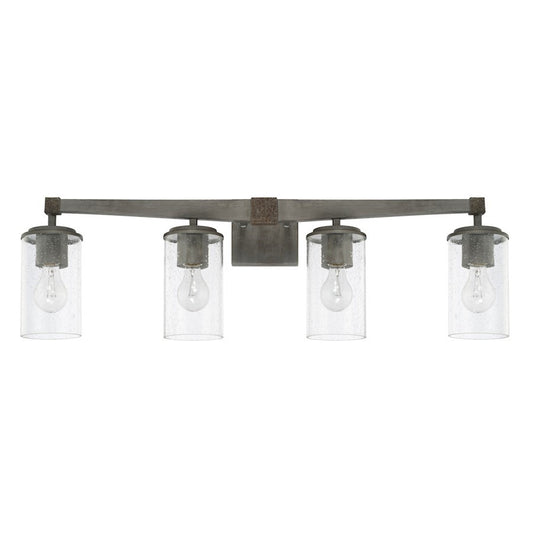 OPEN BOX ITEM: Capital Lighting Zac 4 Light Vanity, Urban Grey - CL125941UG-435