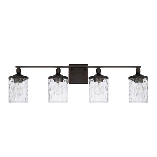 OPEN BOX ITEM: HomePlace by Capital Lighting Colton 4 Light Vanity, Bronze