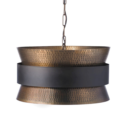 OPEN BOX ITEM: Capital Lighting 4 Light Pendant, PB/Dark Zinc - CL330446PZ