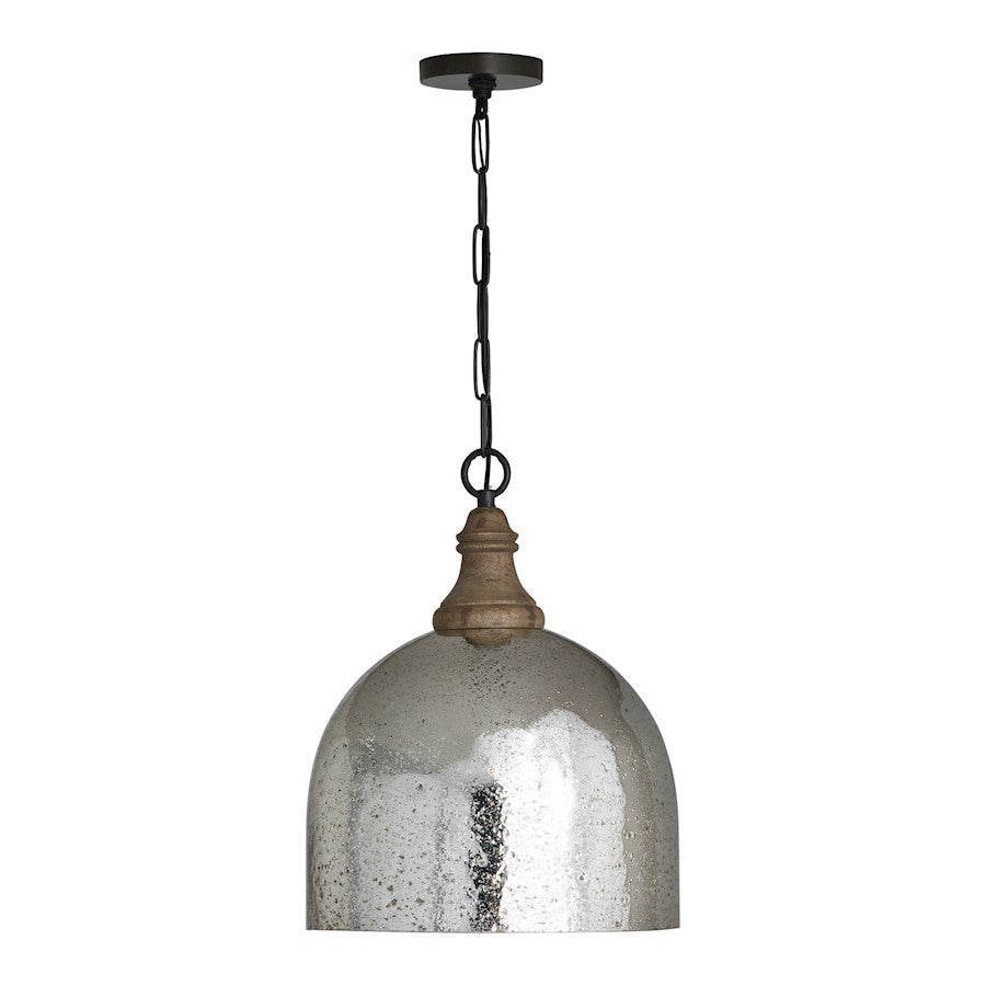 OPEN BOX ITEM: Capital Lighting 1-Lt Pendant, Pewter, Seed Merc - 336011YP-483