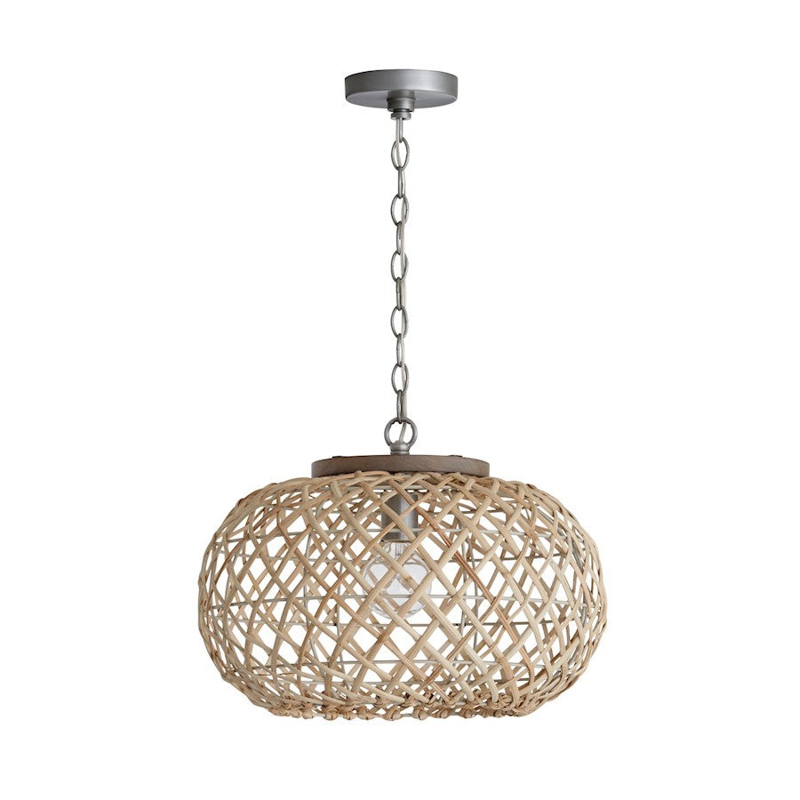 OPEN BOX ITEM: Capital Lighting 1-Light Pendant, Grey Wash A Nickel - CL340811GK