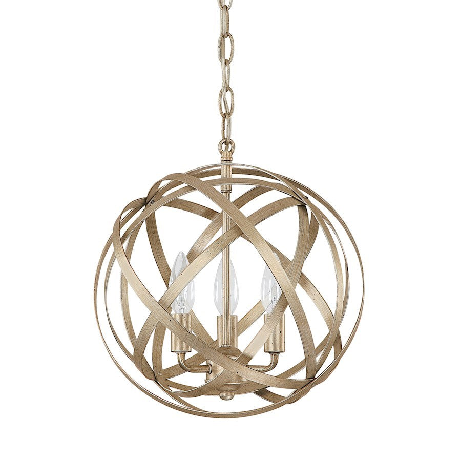 OPEN BOX ITEM: Capital Lighting Axis 3 Light Pendant, Winter Gold - 4233WG