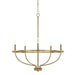OPEN BOX ITEM: HomePlace by Capital Greyson 5 Light Chandelier, Brass - 428551AD