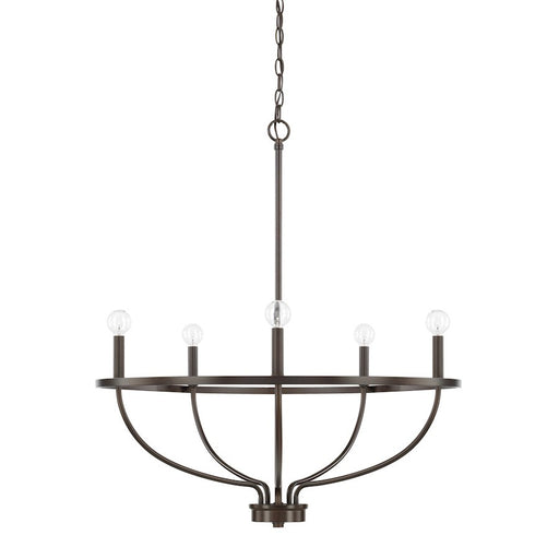 OPEN BOX ITEM: HomePlace by Capital Greyson 5 Lt Chandelier, Bronze - CL428551BZ