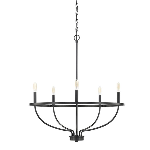 OPEN BOX ITEM: HomePlace by Capital Greyson 5 Light Chandelier, BK - 428551MB