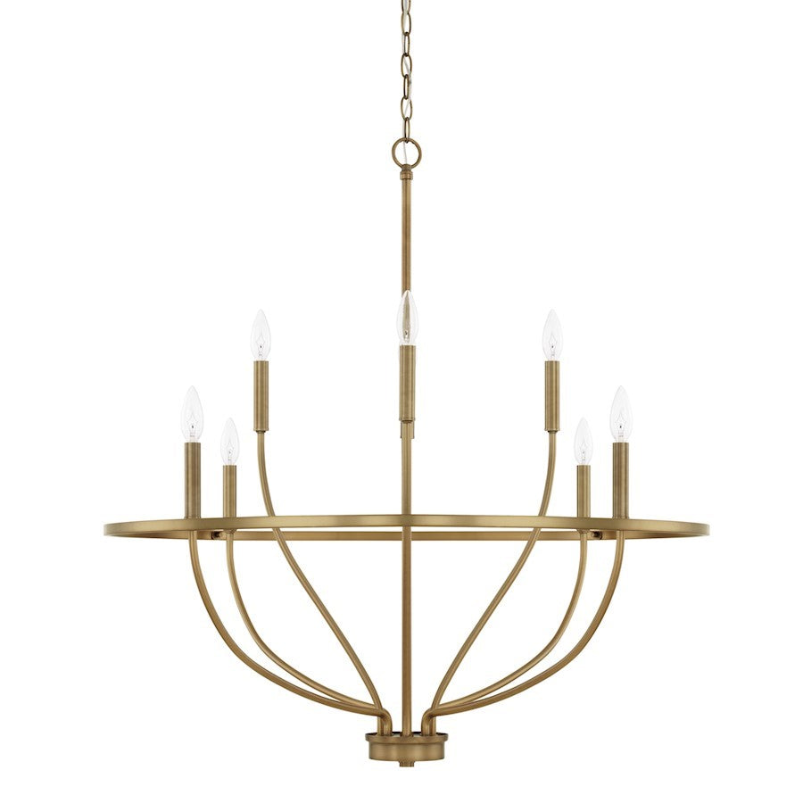 OPEN BOX ITEM: HomePlace by Capital Greyson 8 Light Chandelier, BS - CL428581AD