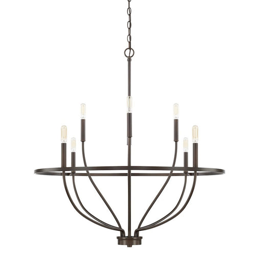 OPEN BOX ITEM: HomePlace by Capital Greyson 8 Light Chandelier, BZ - CL428581BZ