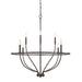 OPEN BOX ITEM: HomePlace by Capital Greyson 8 Light Chandelier, BZ - CL428581BZ
