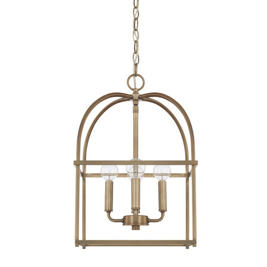 OPEN BOX ITEM: HomePlace by Capital Lighting 4 Light Foyer, Brass - 527542AD