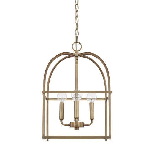 OPEN BOX ITEM: HomePlace by Capital Lighting 4 Light Foyer, Brass - 527542AD