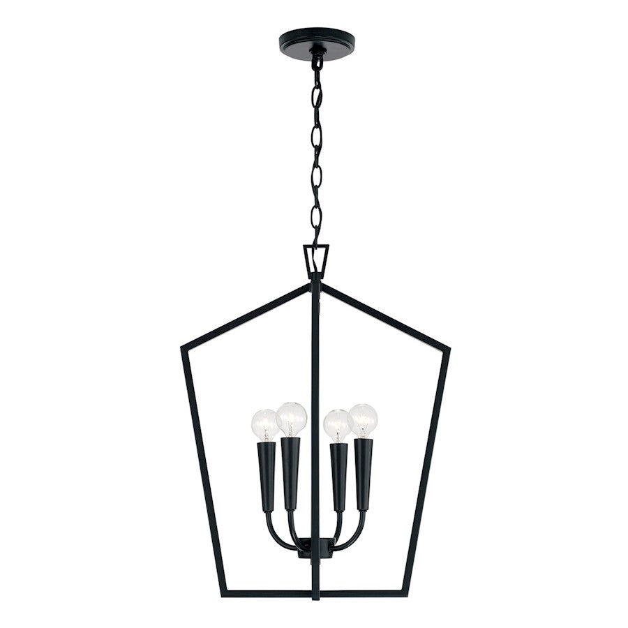 OPEN BOX ITEM: Capital Lighting Holden 4 Light Foyer, Matte Black - CL545941MB