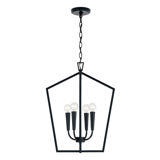 OPEN BOX ITEM: Capital Lighting Holden 4 Light Foyer, Matte Black - CL545941MB