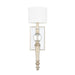 OPEN BOX ITEM: Capital Lighting Carlyle 1Lt Sconce, Silver - CL611711GS-654