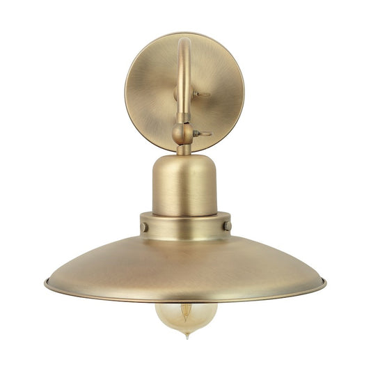 OPEN BOX ITEM: Capital Lighting 1 Light 5" Sconce, Aged Brass - CL634811AD