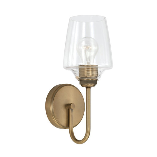 OPEN BOX ITEM: Capital Lighting Miller 1 Lt Sconce, BS/Ribbed - CL642211AD-512