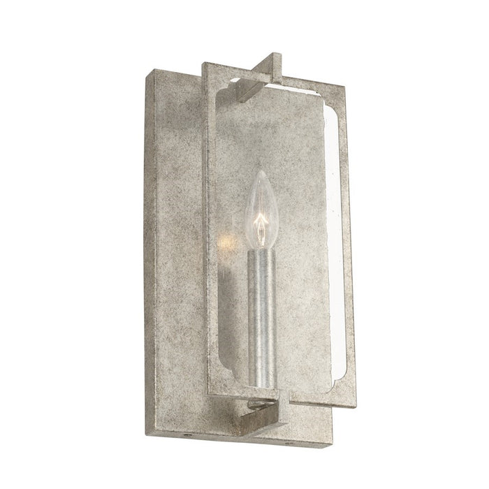 OPEN BOX ITEM: Capital Lighting Merrick 1 Light Sconce, Silver/Seed - CL643411AS