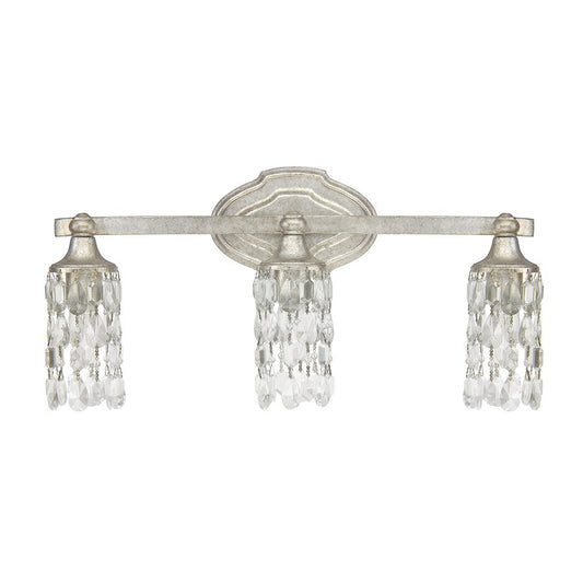 OPEN BOX ITEM: Capital Lighting Blakely 20.5" 3 Light Vanity, Antique Silver