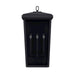 OPEN BOX ITEM: Capital Lighting Donnelly 3-Lt LG Out Wall Mount, BK - 926231BK