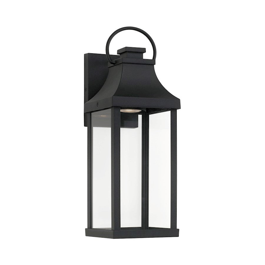 OPEN BOX ITEM: Capital Lighting Bradford 6" Outdoor Wall Lantern, Twist Lock, BK