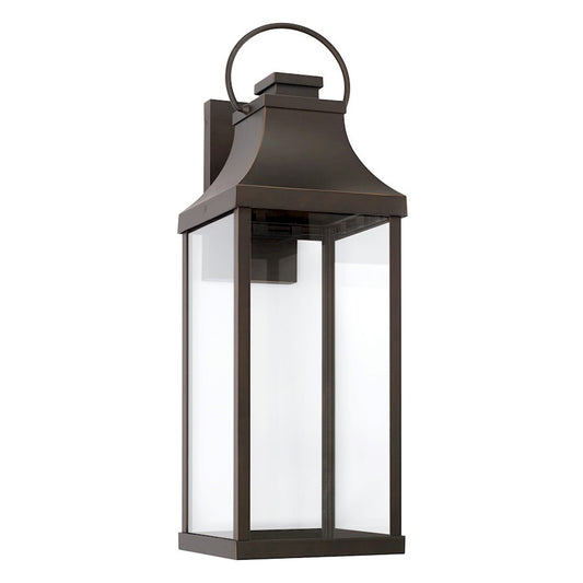 OPEN BOX ITEM: Capital Lighting Bradford 1 Light 9" Outdoor Wall Lantern, Bronze