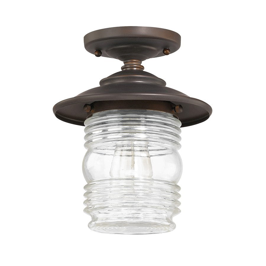 OPEN BOX ITEM: Capital Lighting Outdoor Flush Mount, Old Bronze - CL9677OB