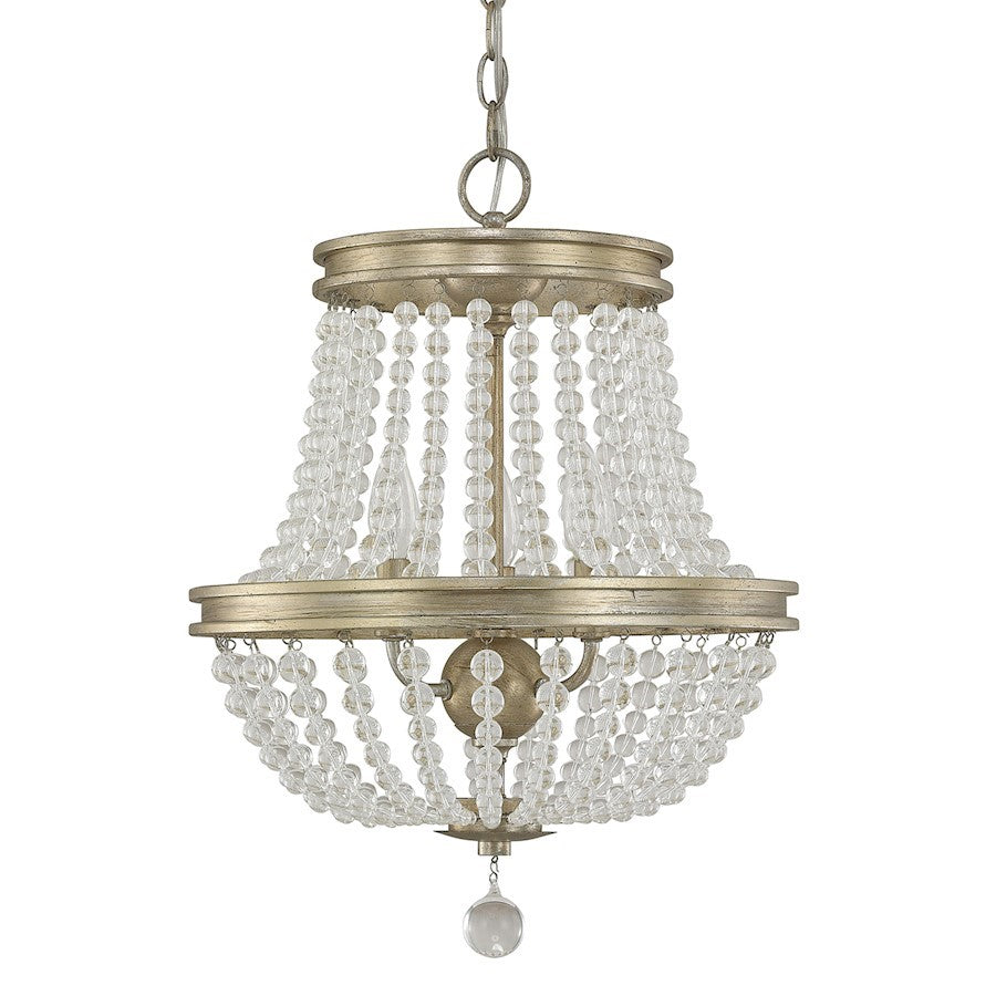 OPEN BOX ITEM: Austin Allen & Co. Handley 3-Light Chandelier, Iron and Gold