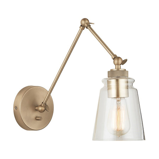 OPEN BOX ITEM: Austin Allen & Co. Profile 1-Light Sconce, Aged Brass - CL9D344A