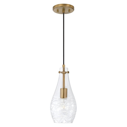 OPEN BOX ITEM: Austin Allen & Co. 1-Light Pendant, Aged Brass - AA1006AD