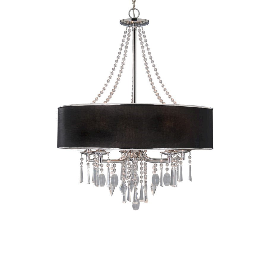 OPEN BOX ITEM: Golden Lighting Echelon GRM Chrome 5 Light Chandelier - 8981-5GRM