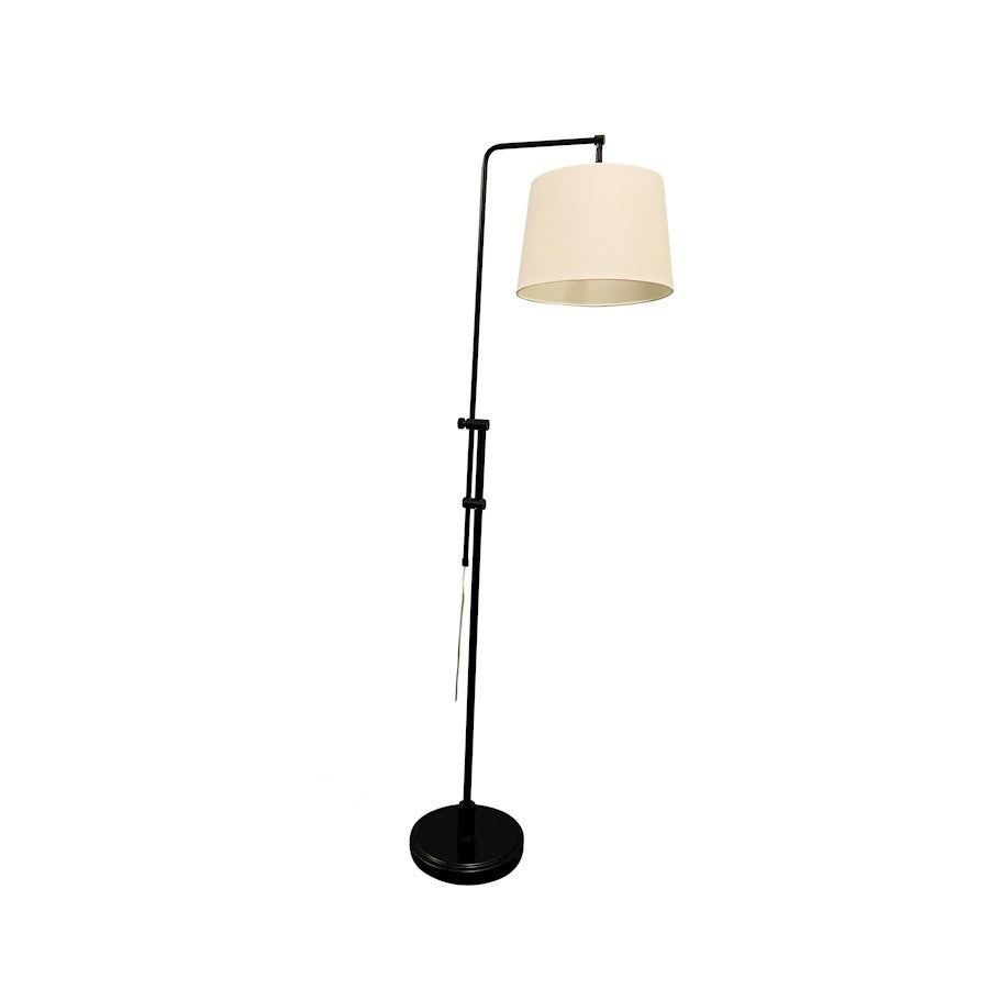 OPEN BOX ITEM: House of Troy Crown Point 1 Light Floor Lamp, Black - HTCR700-BLK