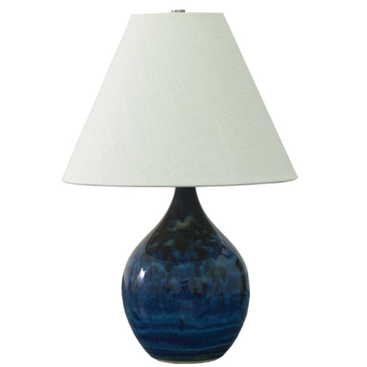 OPEN BOX ITEM: House of Troy Scatchard 19" Stoneware Lamp, BL - HTGS200-MID