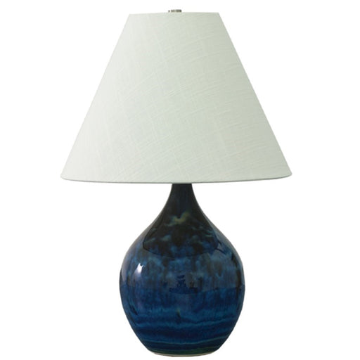 OPEN BOX ITEM: House of Troy Scatchard 19" Stoneware Lamp, BL - HTGS200-MID