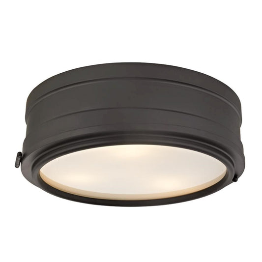 OPEN BOX ITEM: Hudson Valley Rye 3 Light Flush Mount, Old Bronze - 2314-OB