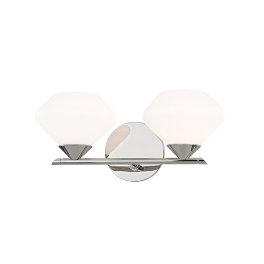 OPEN BOX ITEM: Mitzi Hudson Valley Valerie 2-Lt Bath Bracket, NK - HVH136302-PN